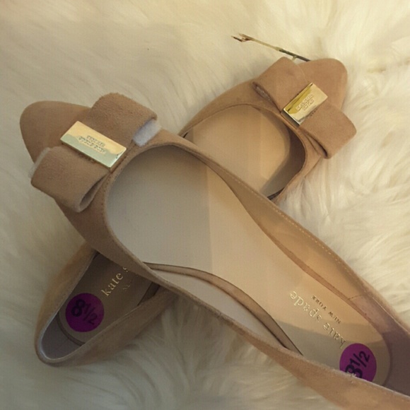 Kate Spade genuine suede flats shoes - Picture 5 of 8